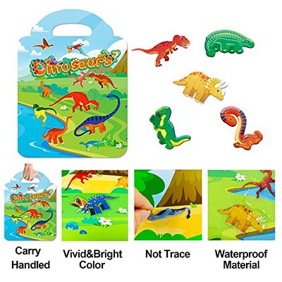 Reusable Sticker Books for Kids- My Body, Zoo, Vehicles, Space