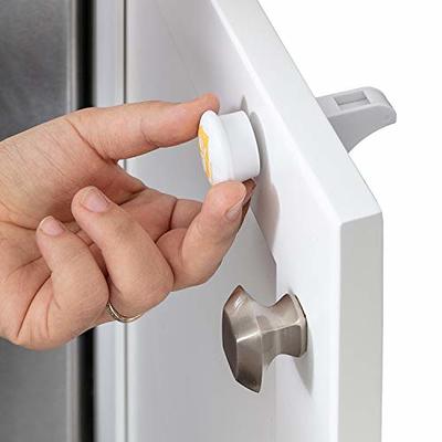 Vmaisi Adhesive Magnetic Cabinet Locks (12 Locks and 2 Keys)