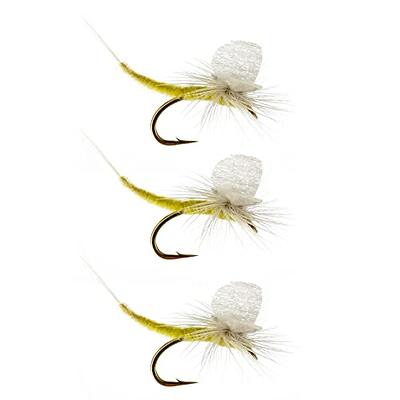 3-Pack Black Humpy Size 12 Classic Dry Fly - Hand Tied Fly Fishing Trout  Flies