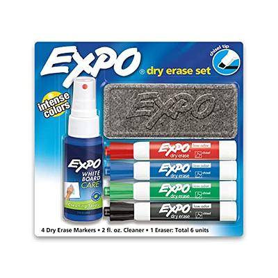 EXPO Low Odor Dry Erase Markers, Chisel Tip, Assorted Colors, 16