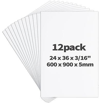 PerKoop 12 Pcs Foam Core Board 30 x 40 x 3/16 (5mm) White Poster