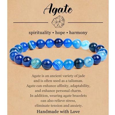 DON'T WORRY Gemstone & Lava Bead Diffuser Bracelet (Indigo Blue) – Soul  Gems Jewelry