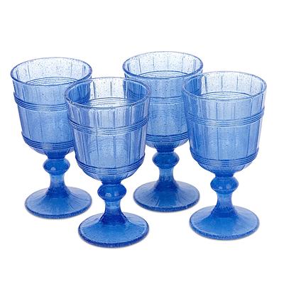 American Atelier Vintage Bubbles Wine Glasses Set of 4 - Yahoo