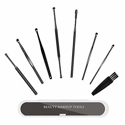 8Pcs Ear Pick Ear Wax Removal Kit, Earwax Removal Tool, Ear Cleansing Set,  Ear Curette Ear Wax Remover Tools with a Cleaning Brush and Storage Box