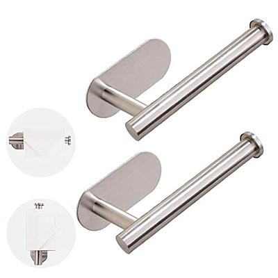 Toilet Paper Holder Self Adhesive, Eolax Toilet Roll Holder no Drilling for  Bathroom Washroom, Tissue Roll Holders Wall Mount, 304 Stainless Steel (Gold)  - Yahoo Shopping