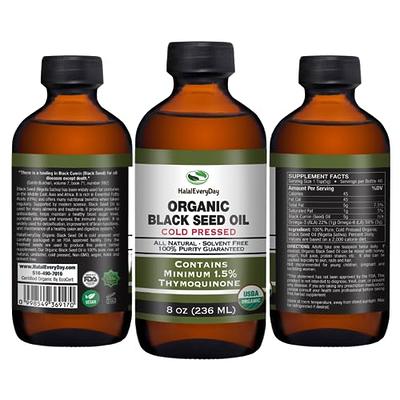 Spring Valley Organic Cold-Pressed Black Seed Oil, Liquid Dietary  Supplement, 6 fl oz 