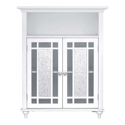 23.62 in. W x 11.8 in. D x 39.57 in. H White Bathroom Standing