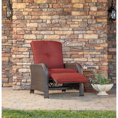 Hanover Ventura All-Weather Wicker Reclining Patio Lounge Chair