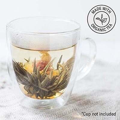 Teabloom Blooming Tea Flowers - Litchi & Peach Flowering Teas – Hand-Tied Flowering  Tea Balls - Each Tea Blossom Can Be Used Multiple Times (2-Pack) 