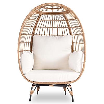 Antetek Outdoor Patio Rocking Chair, Comfy Wicker Egg Chair with Padded  Cushion, Oversized Rocker for Indoor & Outside, Modern Lounge Chair for  Front Porch, Balcony, Garden, Lawn, Living Room, Olive - Yahoo