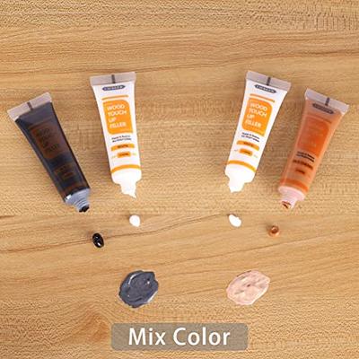 Wood Furniture Repair Kit 8 Dark Colors- Wood Fillers and Touch Up Markers  R