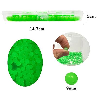 Fishing Beads Glow in Dark Plastic Green Colorful Fishing Line Bead Rubber  Soft Beads Freshwater Saltwater for Fishing Rigs (8mm 250pcs) - Yahoo  Shopping