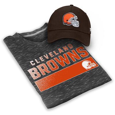 Fanatics Branded Brown Cleveland Browns Front Runner Long Sleeve Hooded T- shirt for Men