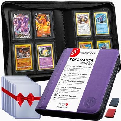  Toploader Binder, Trading Card Binder Storage, 252 9 Pocket Top  Loader Binder, Pokemon Binder, Card Collection Binder, Yugioh Cards Binder,  MTG Binder : Toys & Games