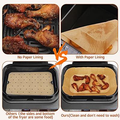 9 Inch Air Fryer Disposable Paper Liner 125PCS, [ XL ] Non-stick Parchment  Liners for 5-6QT Air Fryer, Oil Resistant, Waterproof, Food Grade Baking