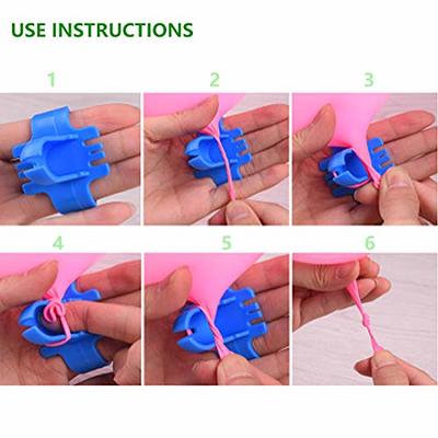 LOVEIFE Balloon Tie Tool Set of 6, Balloon Tying Tool Device -Knotting  Faster and Save Time, Great Fits for Helium Tanks, Balloon