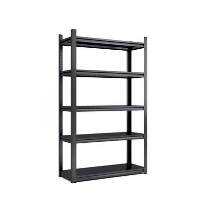 Trinity Pro Black 4-Tier Steel Wire Garage Storage Corner Shelving Unit