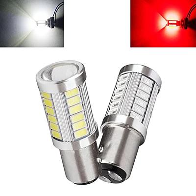 Auto 1157 BAY15D P21/5W BAZ15D P21/4W BAW15D PR21/5W 5730 5630 33SMD 12V  Car LED Tail Bulb Turn Brake Stop light DRL signal lamp (1157 BAY15D P21/5W  White) - Yahoo Shopping