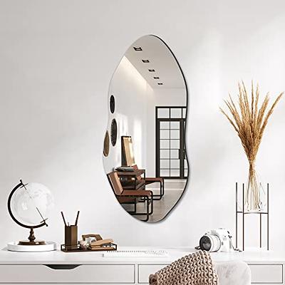 Frameless Asymmetric Decorating Mirror Irregular Shape Beveled