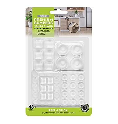 Slipstick Premium Adhesive Clear Bumper Pads 48 Piece Variety Pack, Round  and Square Rubber Feet for Electronics, Cutting Boards, Cabinet Stoppers,  Drawers, Furniture, Noise Damper Surface Protectors - Yahoo Shopping