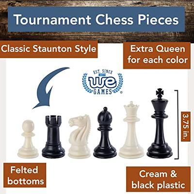 WE Games Best Value Tournament Chess Set - 20 in. Vinyl Board