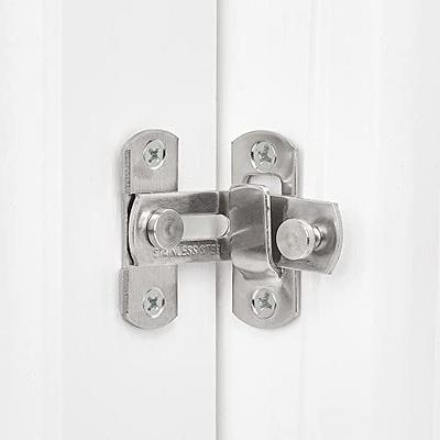 INIRET 4 Packs 90 Degree Flip Barn Door Lock,Protect Privacy