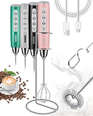 Bene Casa cordless milk frother, fast milk frother, hot and cold milk  frother, portable milk frother, easy grip, wipe clean - Yahoo Shopping