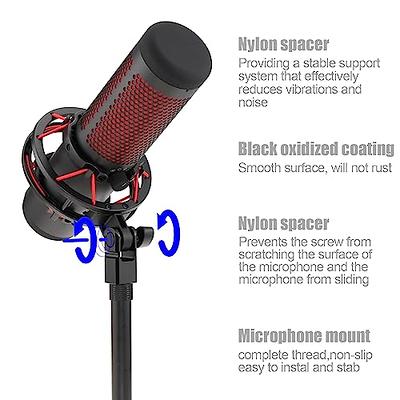 Microphone Mount Adapter for Hyperx Quadcast with 3/8 or 1/4 Screw  Adapter, Works with HyperX QuadCast Microphone Stand & Boom Arm Durable  Replacement Accessory for Mic (Black) - Yahoo Shopping