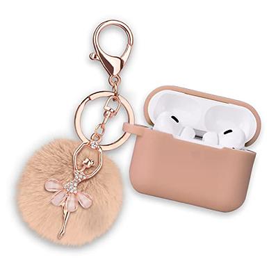 CAGOS for Airpod Pro Case, Cute Airpods Pro 2nd/1st Generation Case Cover  Hard TPU Protective iPod Pro Case with Keychain Accessories for Women Men