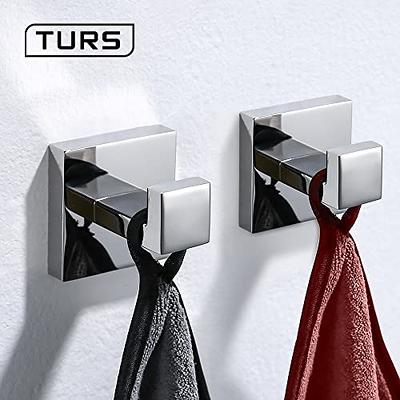 TURS Bathroom Accessories 4-Pieces Bathroom Hardware Set Polished Chrome  Towel Bar Set Stainless Steel Towel Holder Set