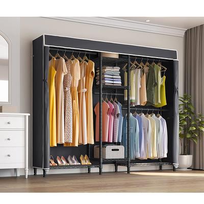 black clothes closet