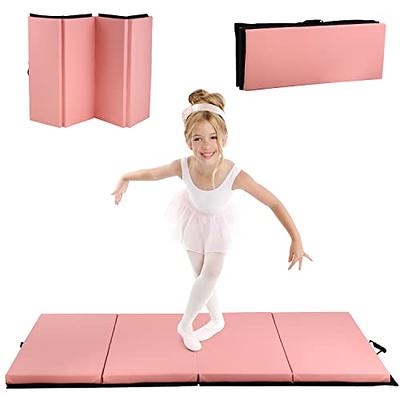 Gymnastics Mat Tumbling Mat 6'x4'x2Thick 4 Folding Exercise Mat for Home  Gym