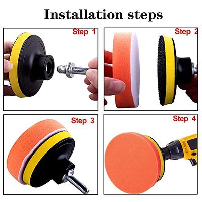 HUADU (5+4pcs Buffing Polishing Pads 6 Inch and Wool Cutting Pad for Drill  Buffer Attachment with Drill Adapter for Car Buffer Polisher Compounding,  Polishing and Waxing - Yahoo Shopping