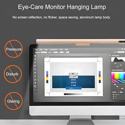 Wanoore ScreenBar Monitor Light, Dimmable E-Reading LED Computer Monitor  Light Bar Task Lamp with Touch Control, USB LED Desk Lamp for