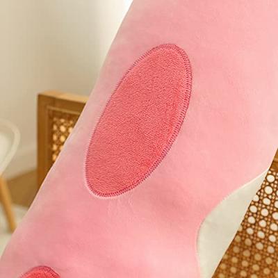 Cartoon Animal Plush Office Chair Cushion Pink Non-slip Lumbar