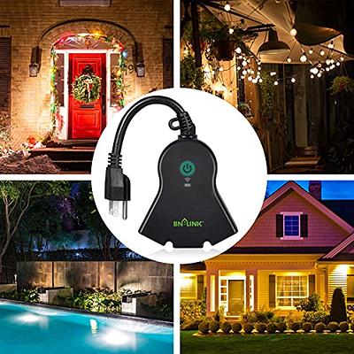 BN-LINK Smart WiFi Heavy Duty Outdoor Outlet, Timer and Countdown Function,  No Hub Required for Outdoor Lights, Compatible with Alexa and Google  Assistant (Outdoor) 2.4 GHz Network only - Yahoo Shopping