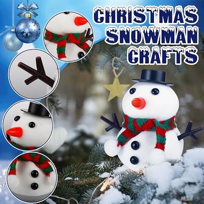 Syhood 16 Set Build a Snowman Kit Snowman Crafts for Kids Christmas Snowman  DIY Kit Outdoor Air Dry Clay Snowman Decorating Making Kit for Winter  Holiday Activities Party Decoration Xmas Gifts 
