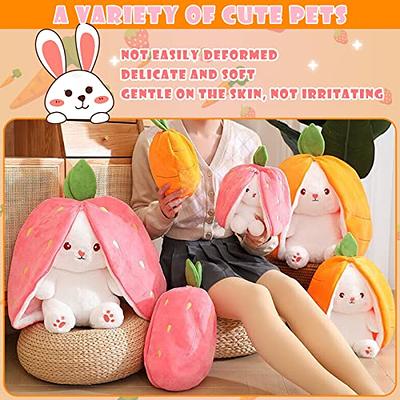 EOMKO Bunny Stuffed Animal Plush, Reversible Bunny Carrot Strawberry Pillow  with Zipper, Soft Plush Toy Carrot Strawberry Bunny Pillow Plush Toy for  Boys Girls (13.8 inch,Carrot) - Yahoo Shopping