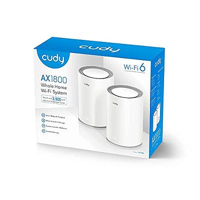 Cudy New WiFi 6 Mesh WiFi, AX1800 Whole Home Mesh WiFi System