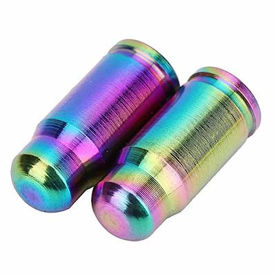 Black + Oil Slick TITANIUM Tubeless Valves