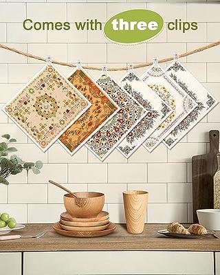 MoLKENE Swedish Dish Cloths - 10 Pack Reusable Kitchen Dishcloths - Ultra Absorbent Dish Towels for Washing Dishes - Cellulose Sponge Cloth Cleaning