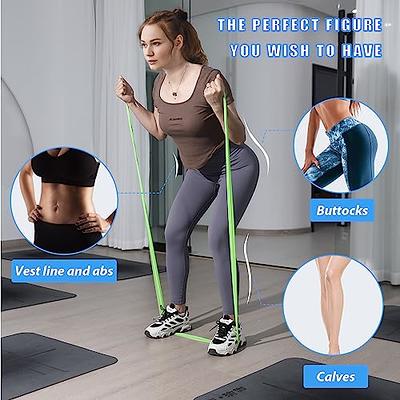 Resistance Loop Exercise Bands for Working Out Elastic Workout Band for  Women & Men Home Gym Yoga Stretching Strength Training Exercise Equipment