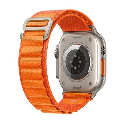  Apple Watch Ultra [GPS + Cellular 49mm] Smart Watch w/Rugged  Titanium Case & Orange Alpine Loop Medium. Fitness Tracker, Precision GPS,  Action Button, Extra-Long Battery Life, Brighter Retina Display :  Electronics