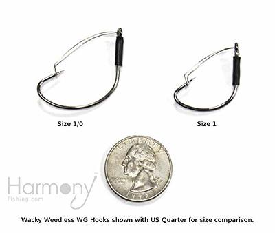 Harmony Fishing - Razor Series Wacky Weedless WG Hooks (Size 1, 10 Pack) -  The Ultimate Bass Fishing Hooks for The Wacky Rig & Neko Rig - Yahoo  Shopping