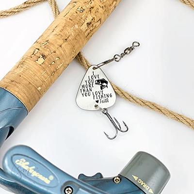 Fishing Lure Gift for Husband I Love You More Than You Love