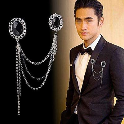 Blesiya Mens Tie Tack Pins Brooch Lapel Pin Collar Pin Mini Accessories Mens Jewelry for, Men's, Size: 1.2, Gold