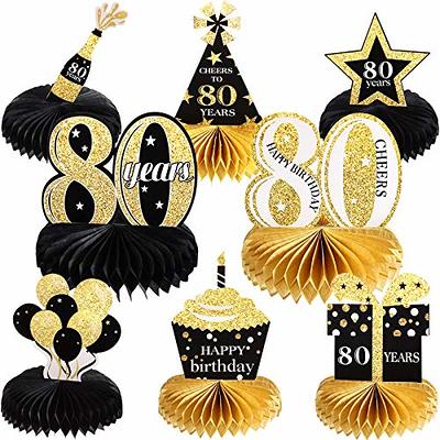 9 Pieces 50th Birthday Honeycomb Centerpieces Decorations Black and Gold  Happy Birthday Table Decorations for Fifty Years Birthday Party Supplies -  Yahoo Shopping