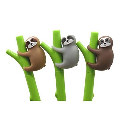 Lopenle 24PCS Cute Sloth Pens Kawaii Bradypod ClimbingTree Pens 0.5mm Black  Ink Gel Pen For Kids School Party Birthday Christmas Office - Yahoo Shopping