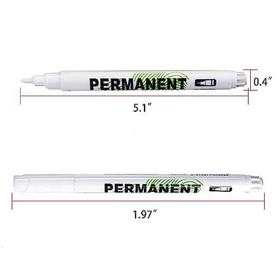 White Permanent Paint Pen Set For Wood Rock Plastic Leather - Temu