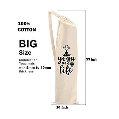 BIG EVENTS Yoga Mat cover - Yoga mat Cotton Carry Bag with Strap - Yoga mat  dust bag - Pack of 1 (Yoga for life) - Yahoo Shopping